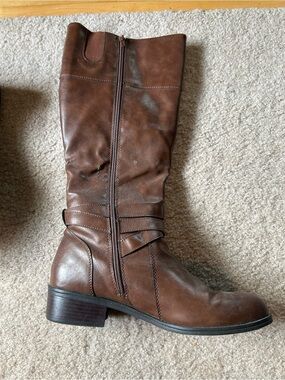 Arizona Jean Company Brown Tall Riding Boots